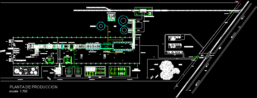 Planta de produccion de vidrio