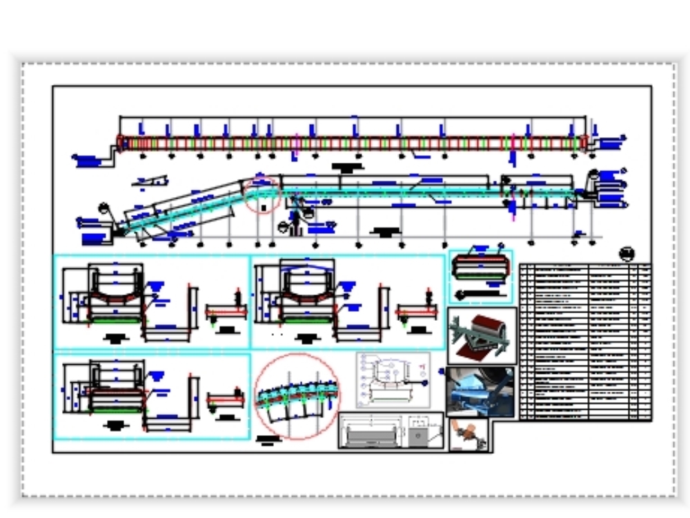 Banda transportadora de rodillos 48