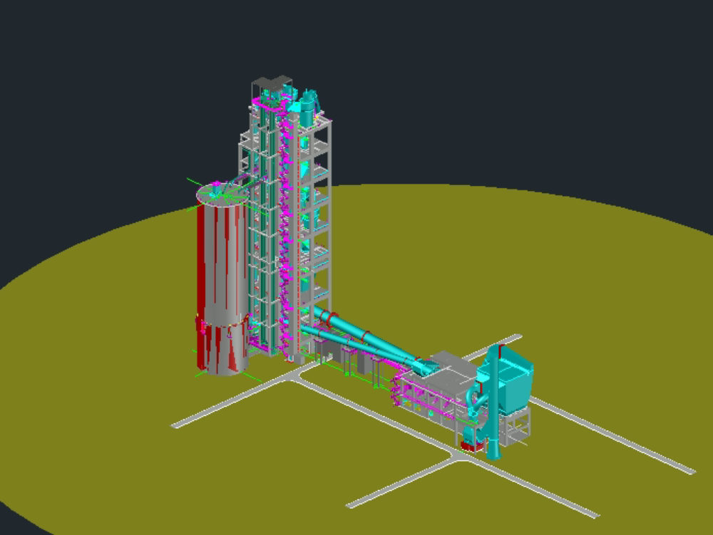 Cement plant 3d - planta de cemento 3d