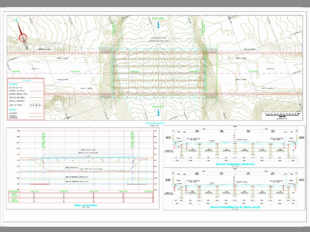 Puente de seccion compuesta de alineamiento recto