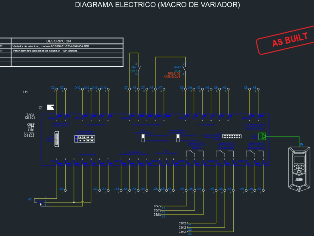 Diagrama electrico (macro variador)