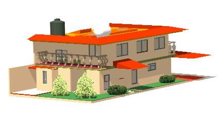 Modelo 3d casa