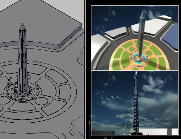 Obelisco 3d