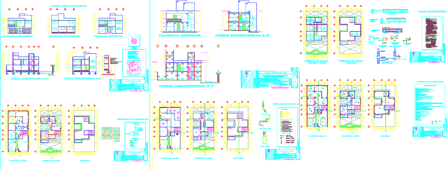 Varios proyectos de casa habitacion