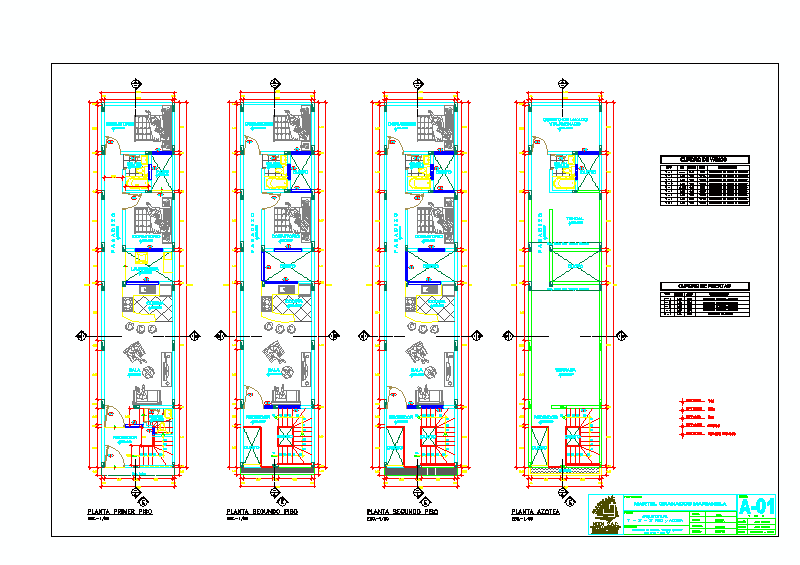 Edificio multifamiliar de 3 niveles