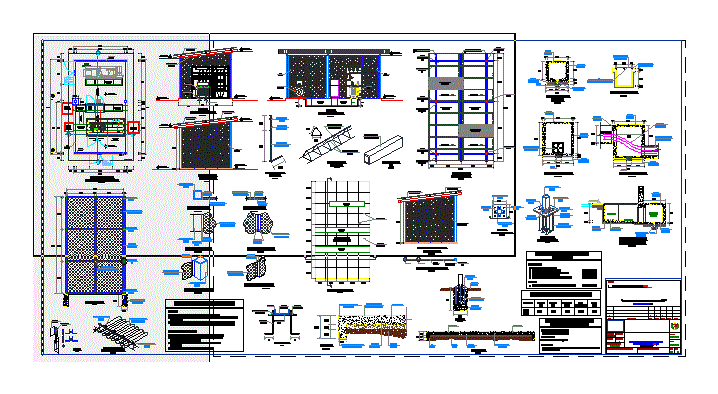 Caseta de estructura metalica para subestacion