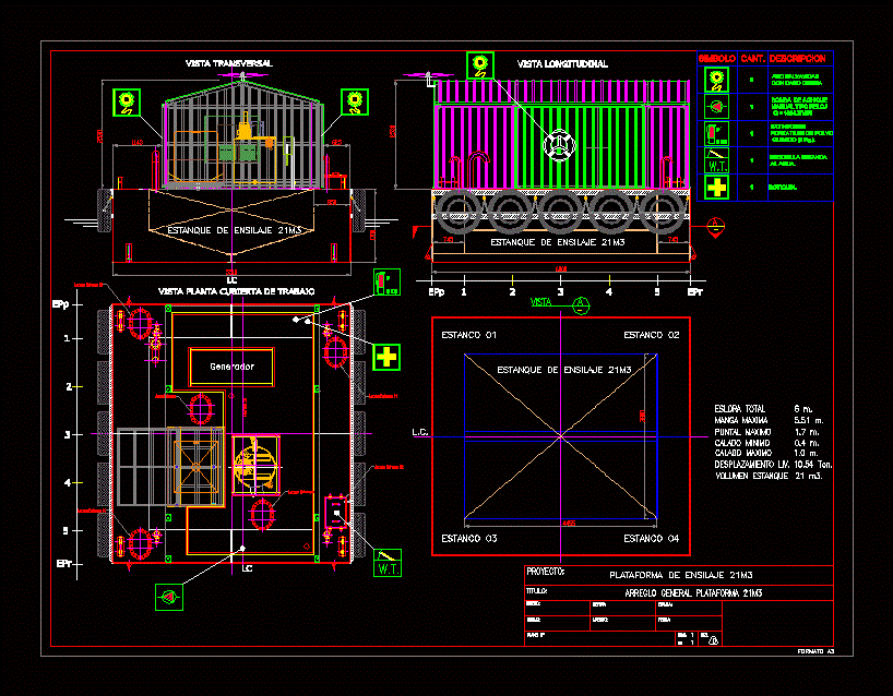 Plataforma ensilaje 21m3