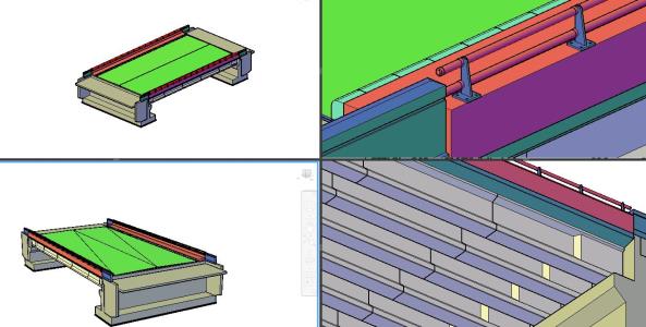 ponte pré-fabricada 3d