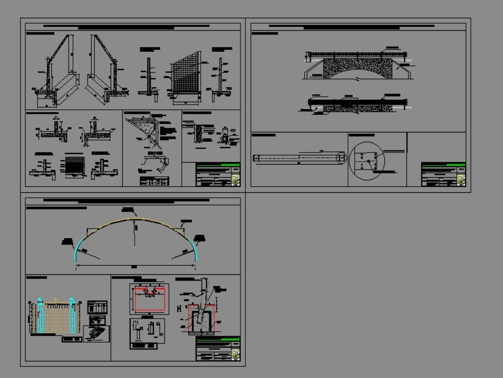 Passe de estrada tipo Armic - autocad