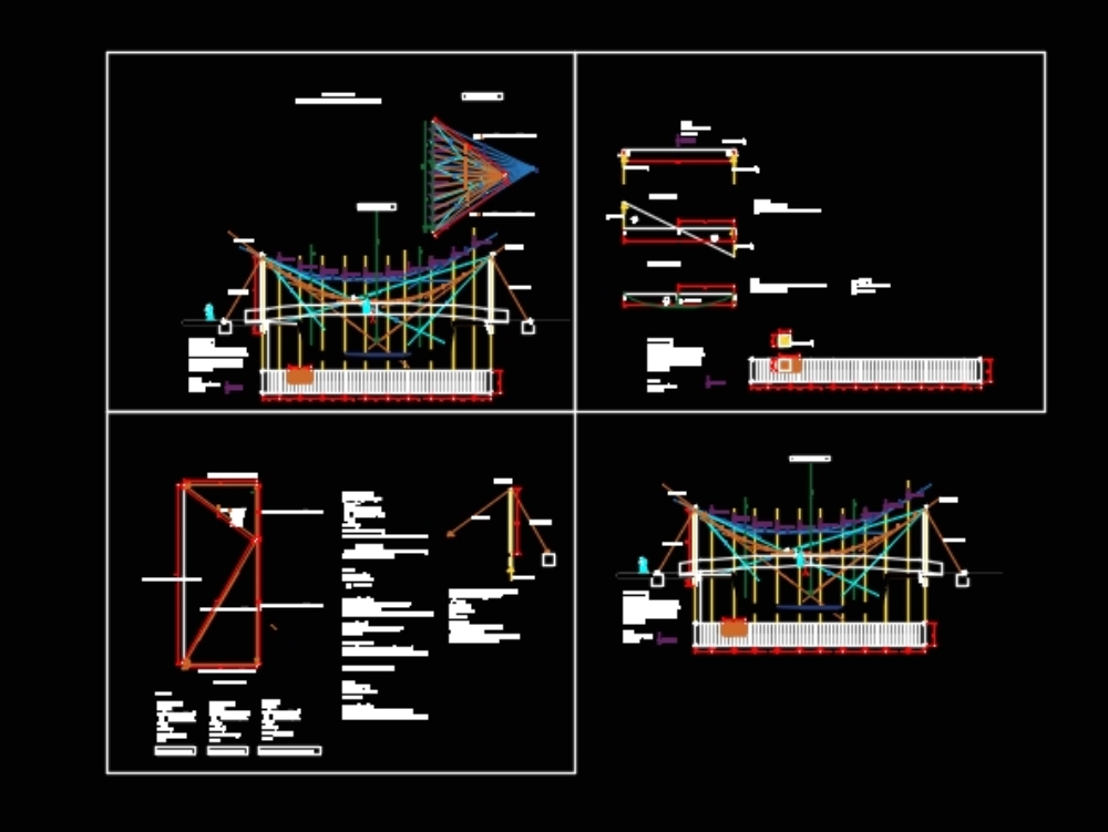 conception architecturale de pont suspendu