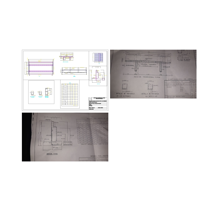 bridge structure with quantities