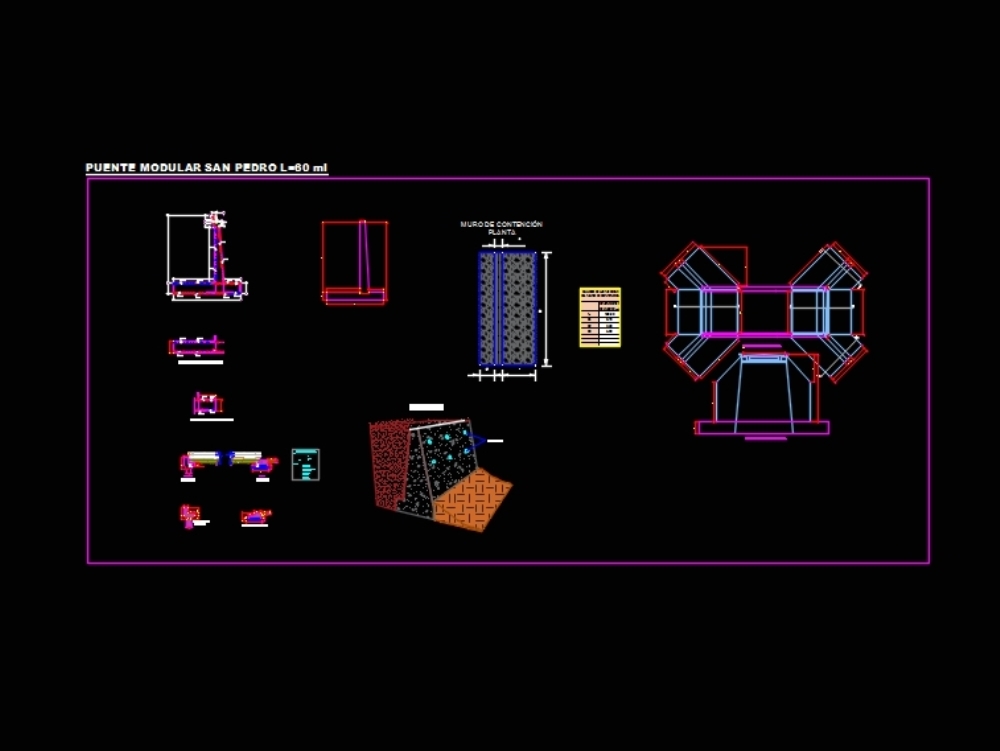 Ponte modular metálica em oxapampa