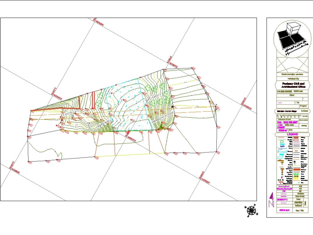 Projeto de ponte de mapa Irã-kavlan utm