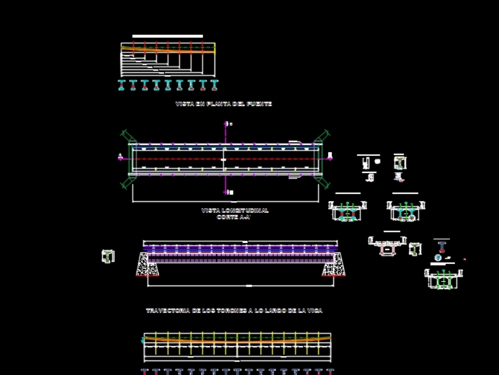 Bridge plan details of the infrastructure