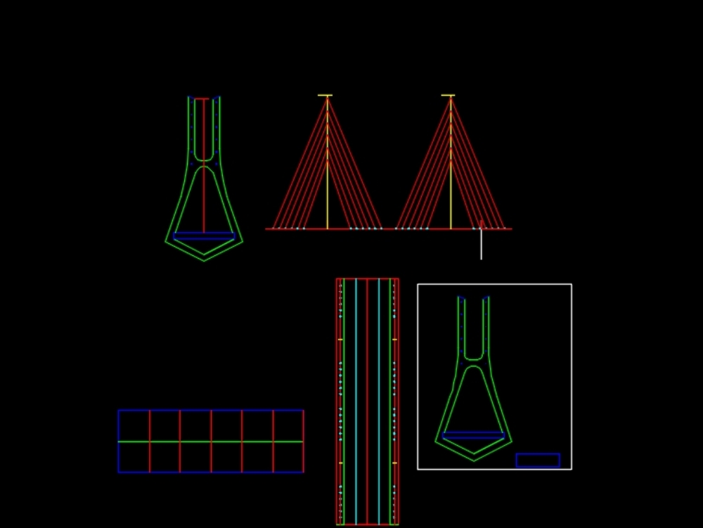 Colunas de ponte para impressão a laser
