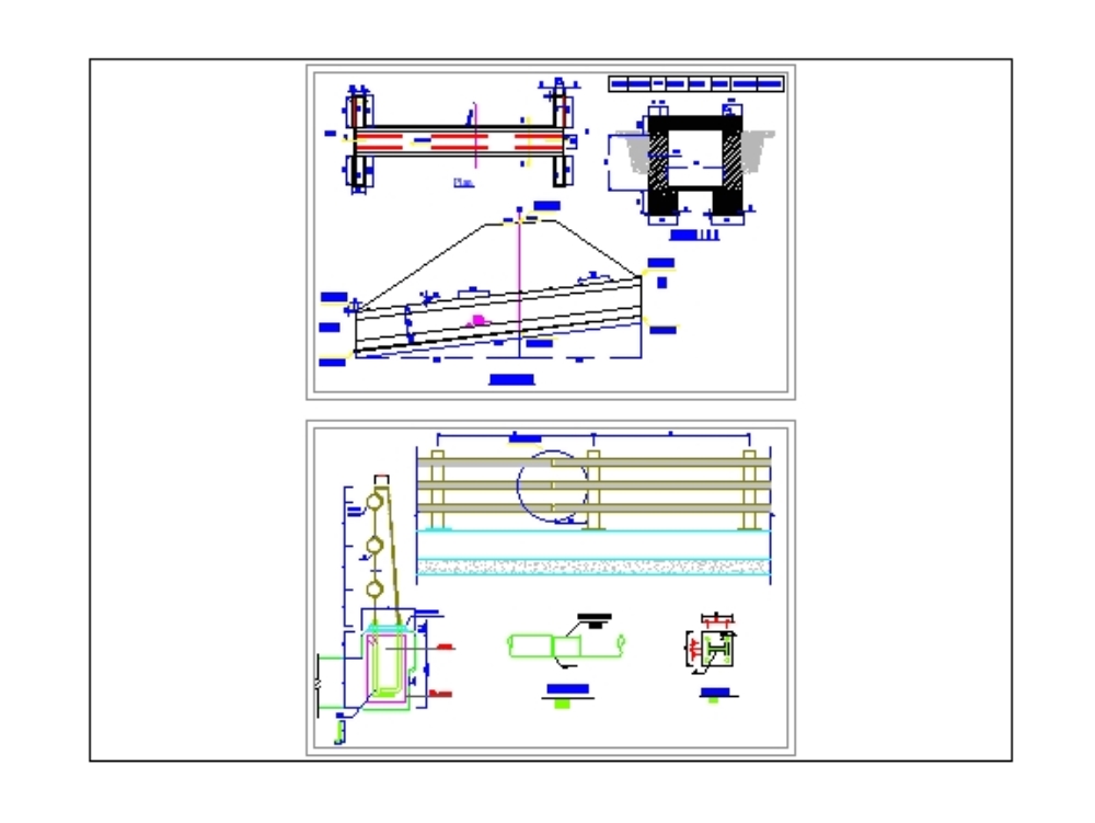 Pontoon in AutoCAD, Download CAD free (43.92 KB)