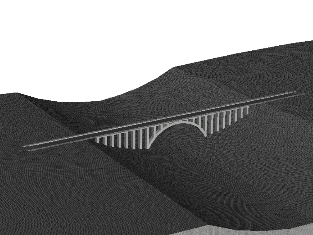 Tiefbau-Brückenprojekt -