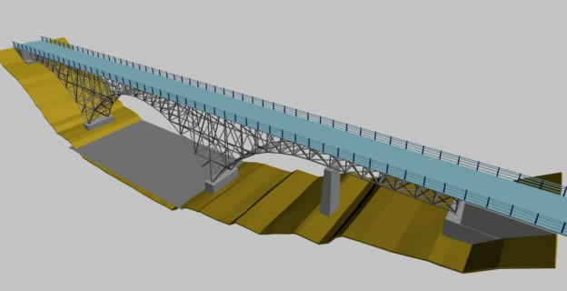 pont métallique