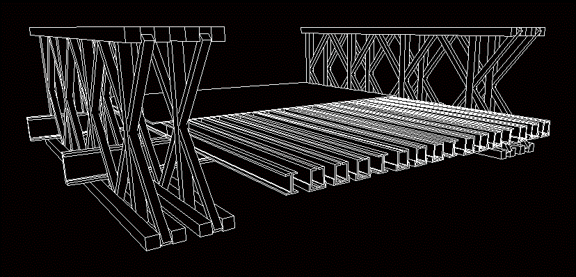 Particolare del ponte stradale