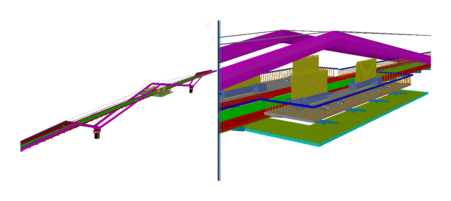 3d puente peatonal