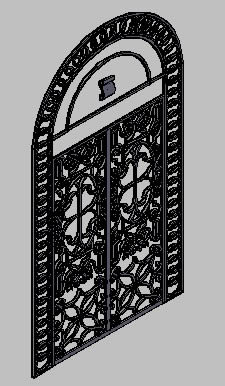 3d wrought iron gate