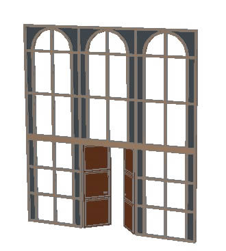 bay window with door