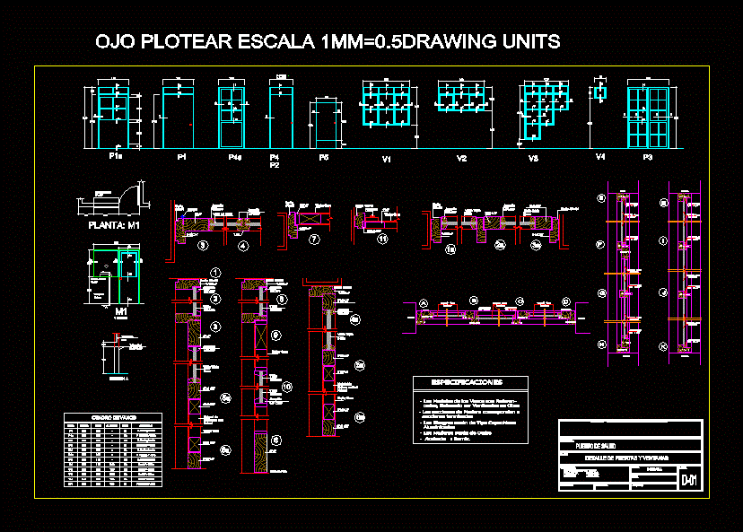 Detalles de puertas y ventanas