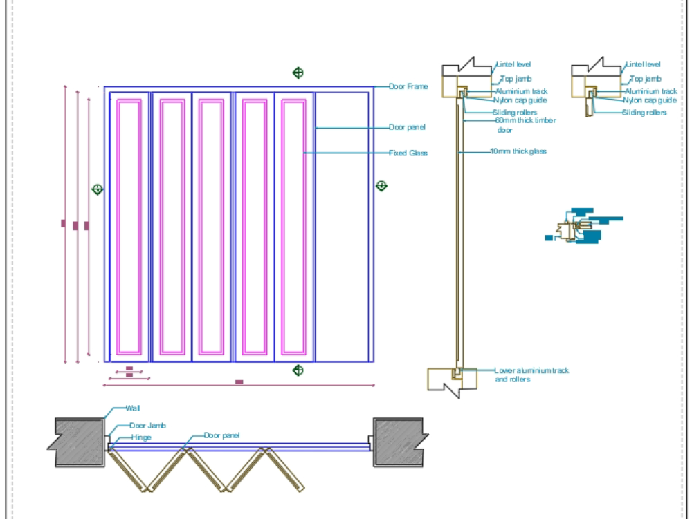 Folding Glass Door Cad Block at Maria Wiseman blog