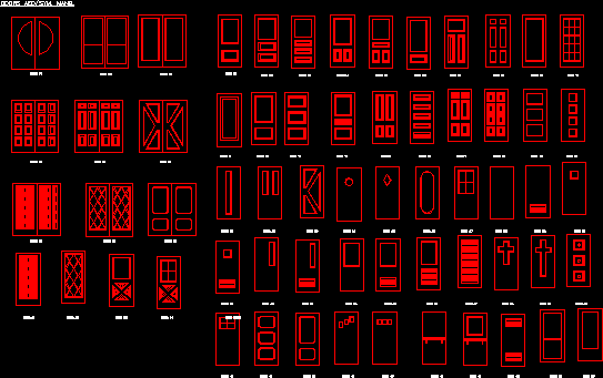 Bloques de puertas en 2d