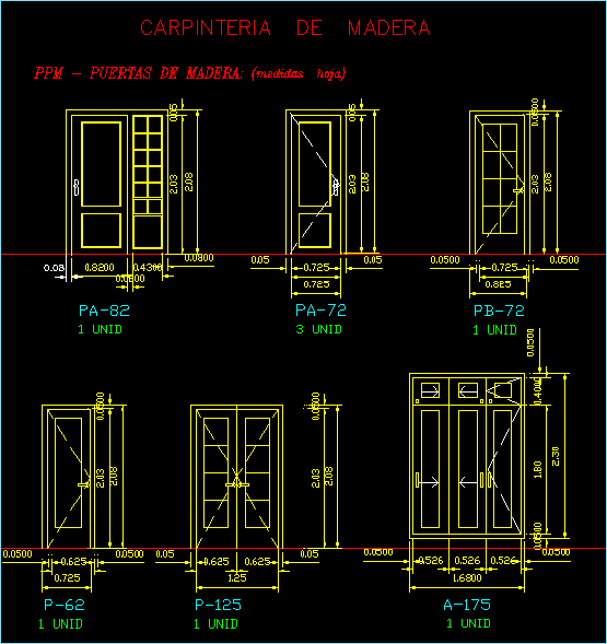 Puertas de madera