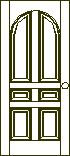 6-teilige Tür mit 1/2 innenliegender Tür