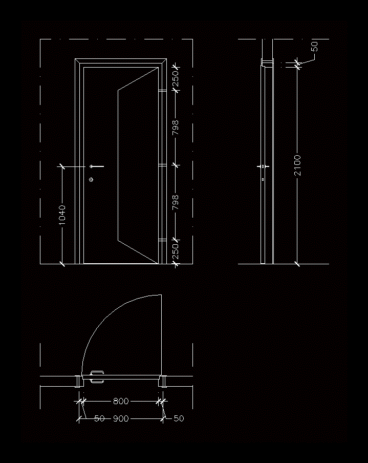 Detalhe da porta do degrau