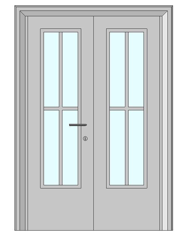 2-flügelige Tür