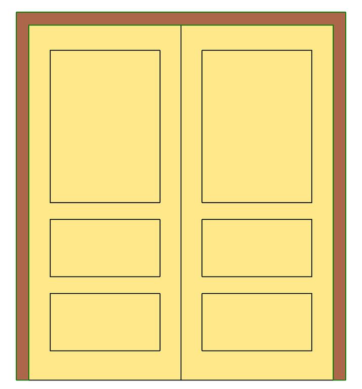2-leaf door