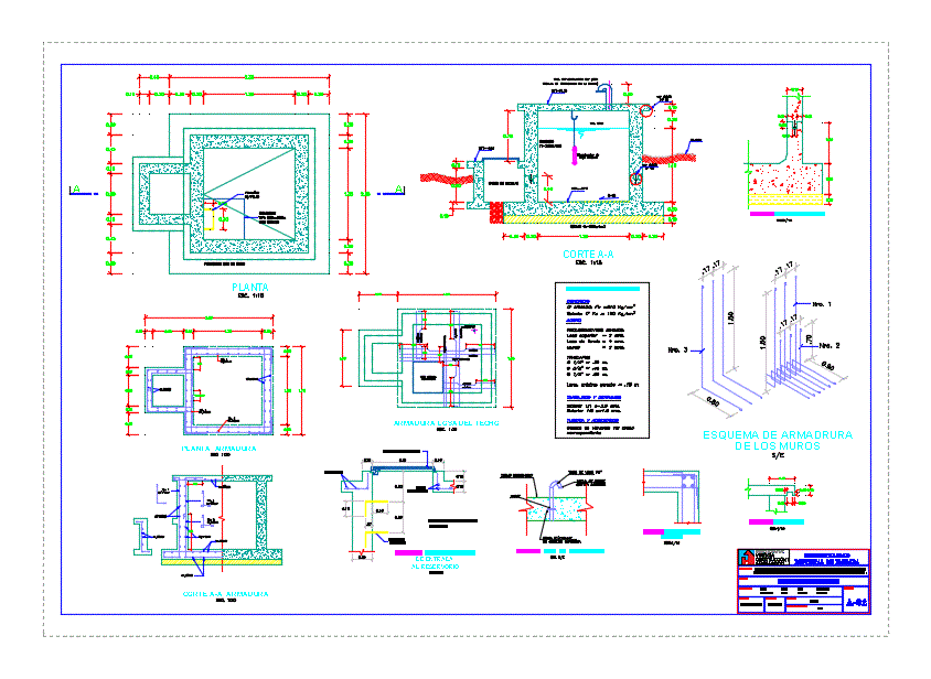 Reservorio para redes de agua potable