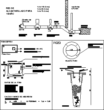 Sistema de depositos de alcantarillado