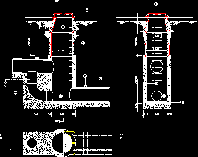 Pozos de registro para tuberias de desague pluvial