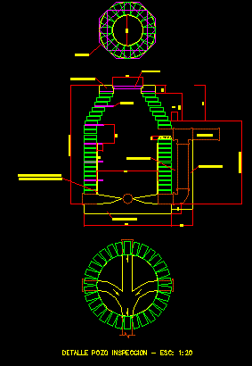 Detalle pozo de inspeccion alcantarillado