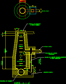 Detalles de drenaje en pozos de visita