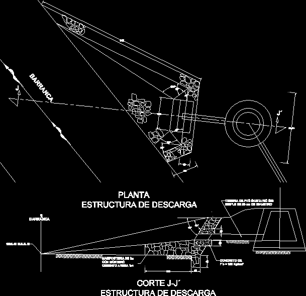 Estructura de descarga sanitaria