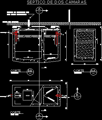 Septico de dos camaras