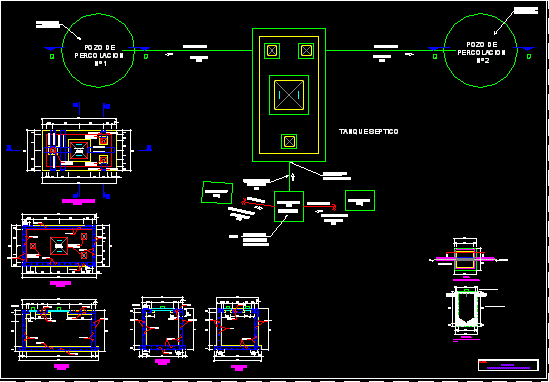 Tanque septico y pozo de percolacion