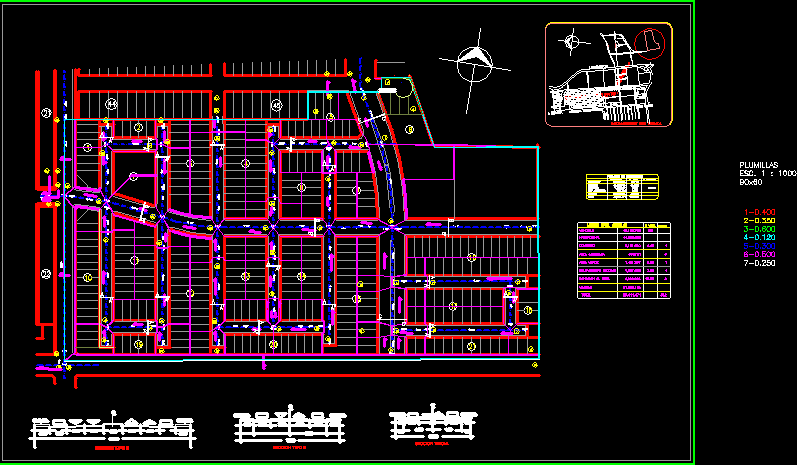 Plano de escurrimiento pluvial