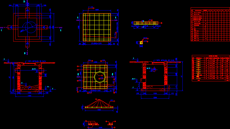 Registro de alcantarillado de bloques