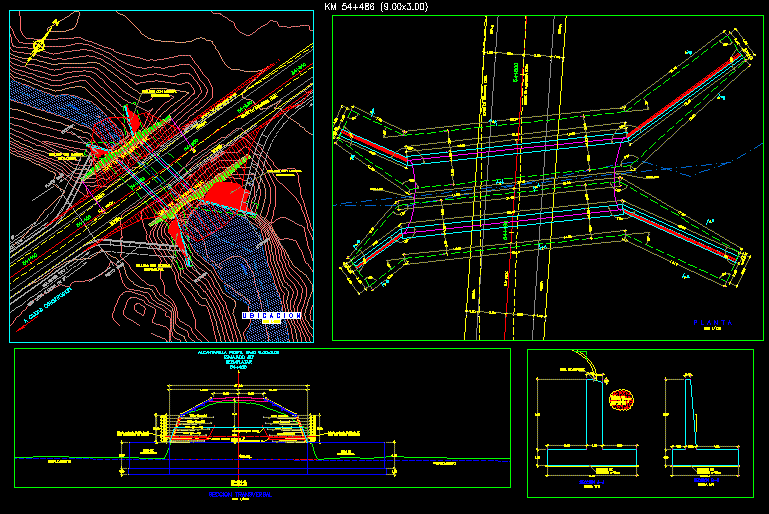 Alcantarilla tipo bridge plate