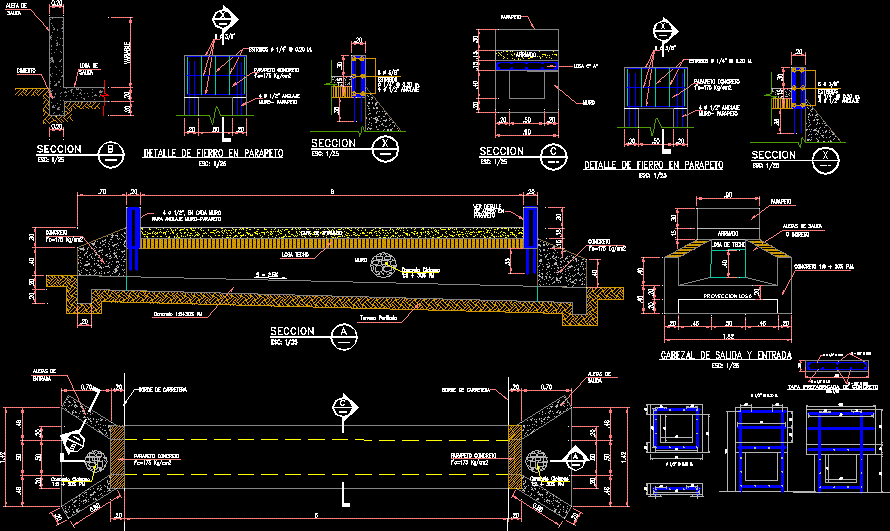 Detailplan für den Durchlass