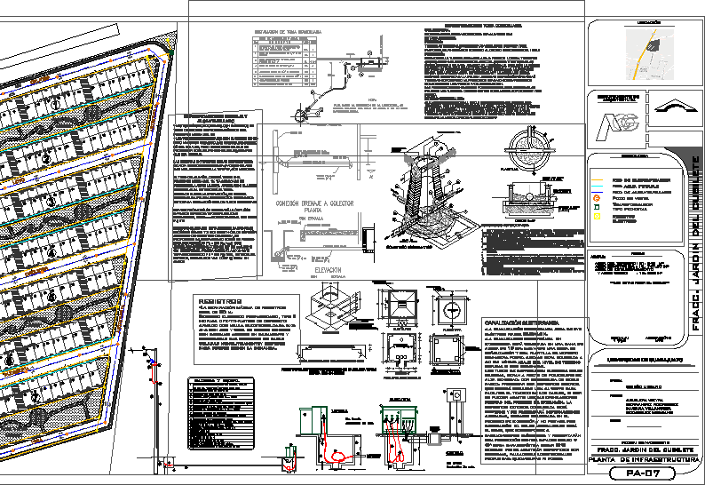 Infraestructura en fraccionamiento