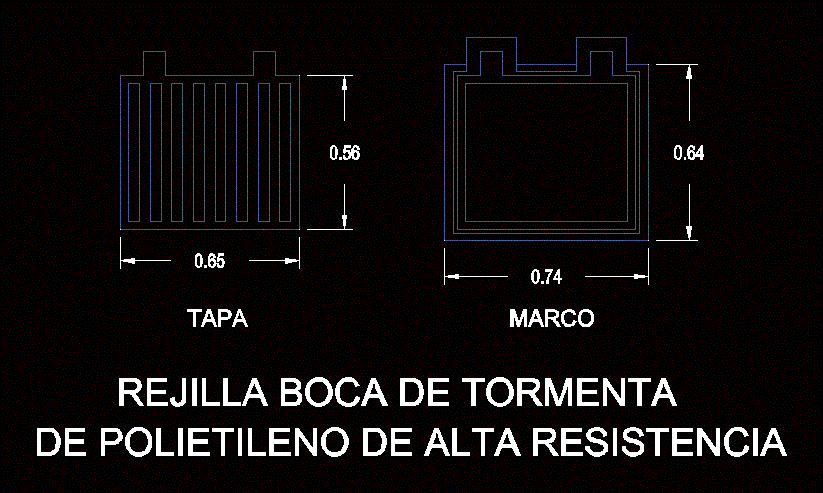 Rejilla boca de tormenta