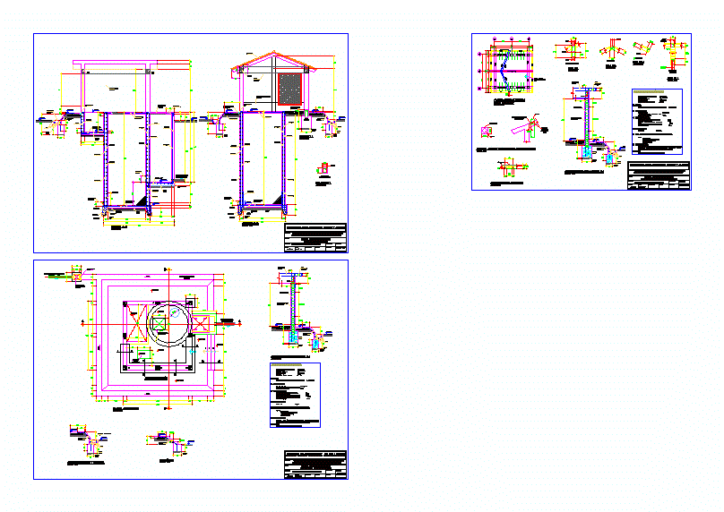 Camara de bombeo - desagues - estructuras