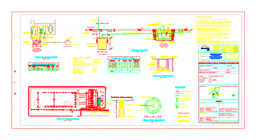 Plano alcantarillado particular